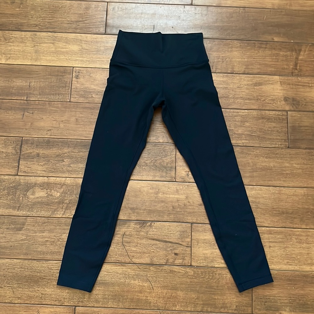 Lululemon Navy Leggings (not align) 25” Inseam